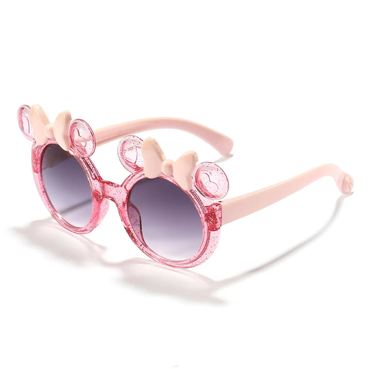 2025 Cartoon Cute Photo Concave Shaped Glasses Children's Bow Candy Colored Sunglasses For Girls, Trendy Sunglasses,