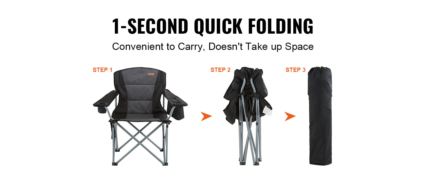 SucceBuy Outdoor Camping Chair 350lbs High Load Ultralight Folding Chair Portable Beach Hiking Picnic Travel Seat Fishing Tool
